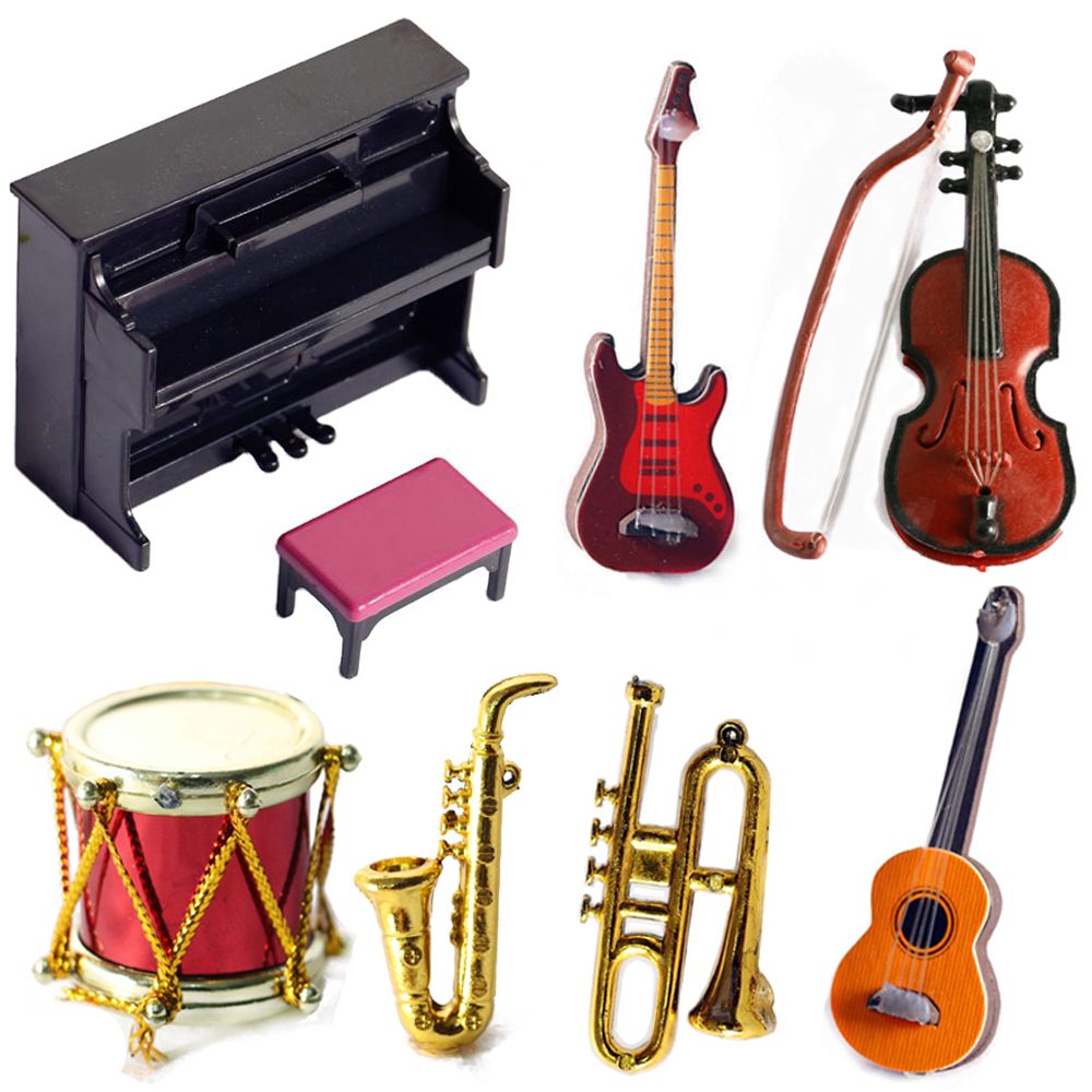 Musical Instrument Organ - Miniatur Puppe Musikinstrumente 1/12 Skala Klavier