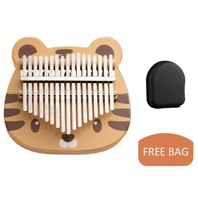 Musical Instrument Kids - Niedliches Tier-Kalimba-Mbira mit 17 Tasten, Daumenklavier