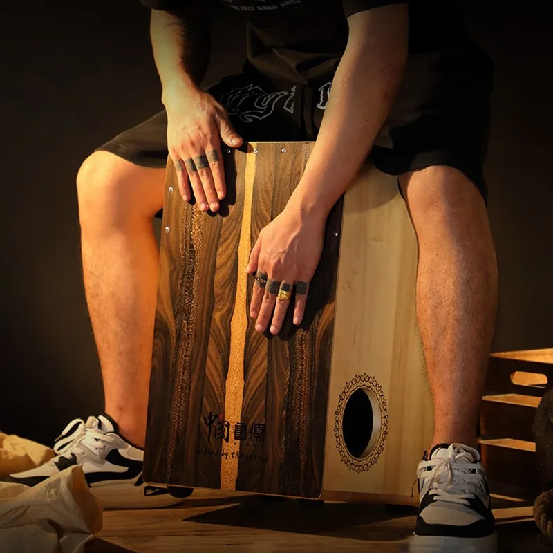Musical Instrument Cajon - Massivholz Cajon Box Drum Professionelle Handtrommeln