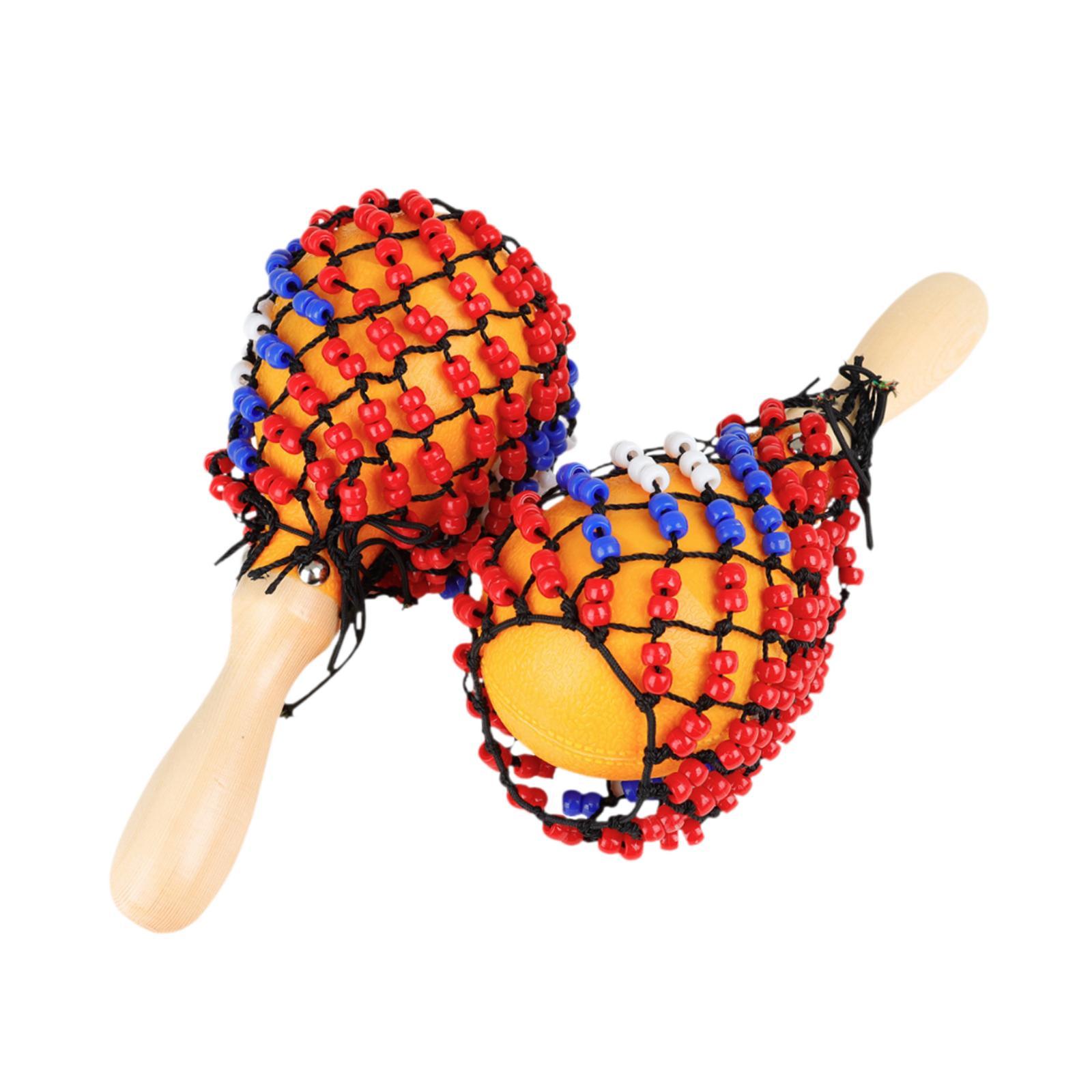 Musical Instrument Net - 2x Holz Maracas Sand Hämmer DIY