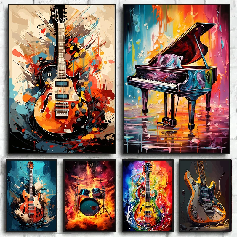 Abstrakte Farbenfrohe Kunst Mu – Musical Instrument Drum Bewertung und Preis