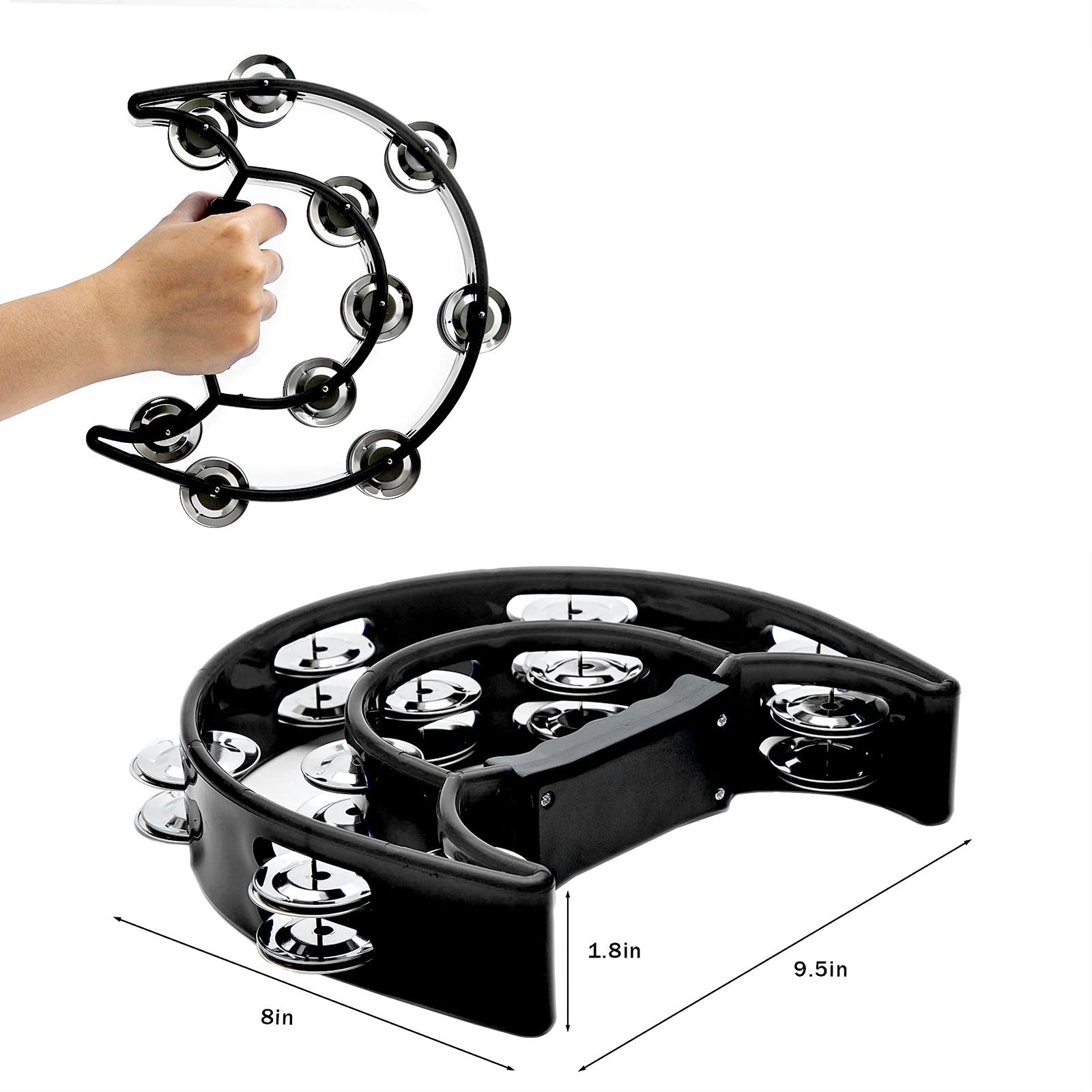 Tamburin, zweireihig, Metallsc – Musical Instrument Kids Bewertung und Preis