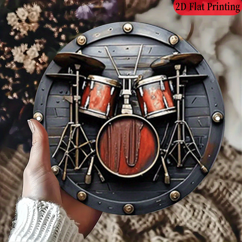 2D flach, 1 Stück, 20,32 x 20, – Musical Instrument Drum Bewertung und Preis