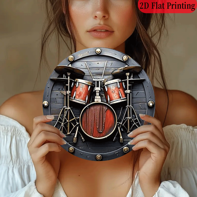 2D flach, 1 Stück, 20,32 x 20, – Musical Instrument Drum Bewertung und Preis