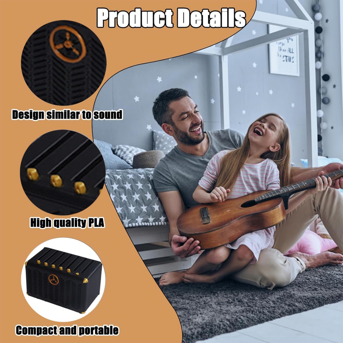 Gitarren-Plektrum-Halter, 3D-g – Musical Instrument Cajon Bewertung und Preis