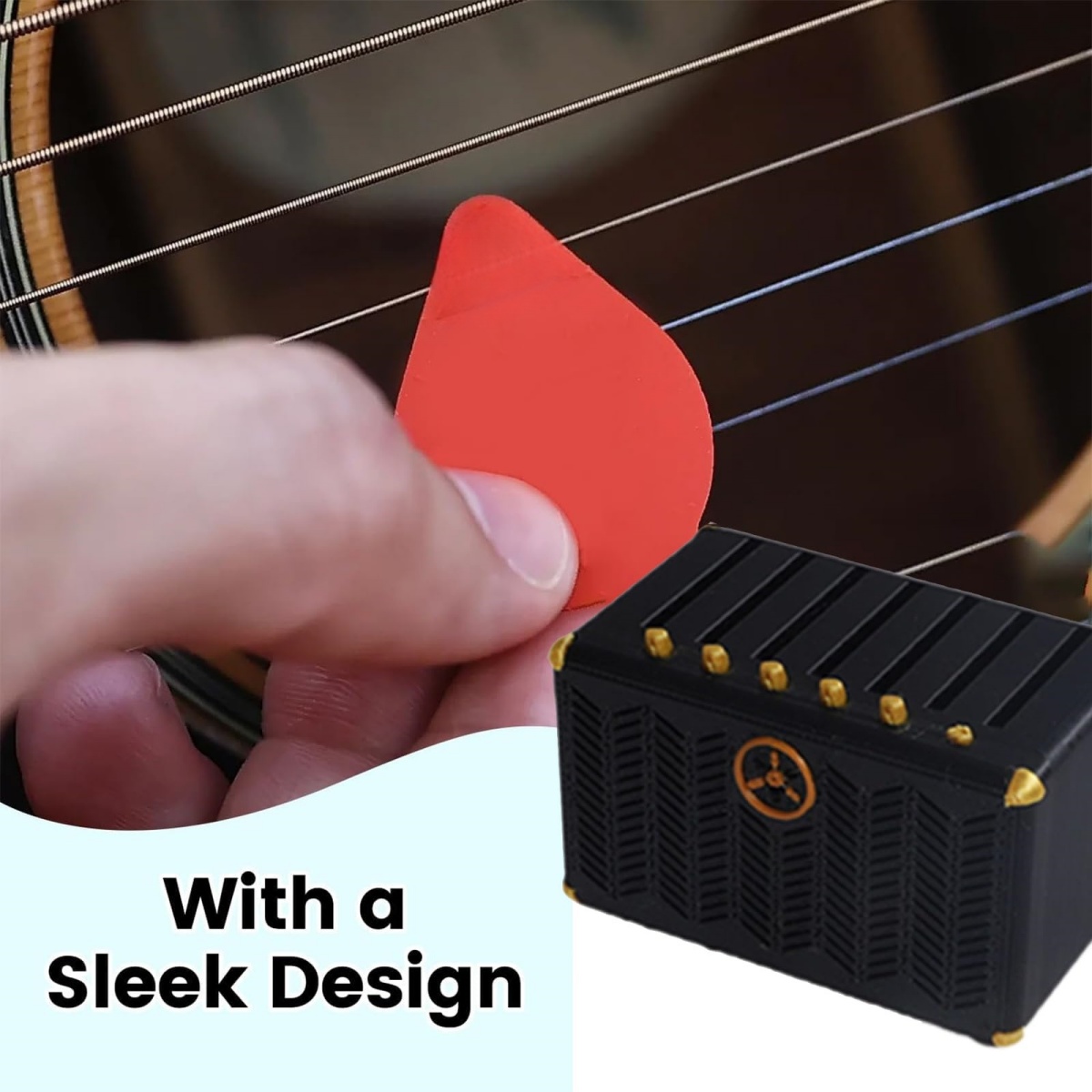 Gitarren-Plektrum-Halter, 3D-g – Musical Instrument Cajon Bewertung und Preis